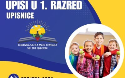 UPISI U 1. RAZRED – upisnice