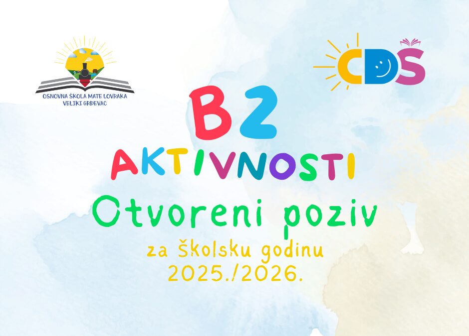 Otvoreni poziv – b2 aktivnosti