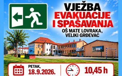 VJEŽBA EVAKUACIJE I SPAŠAVANJA